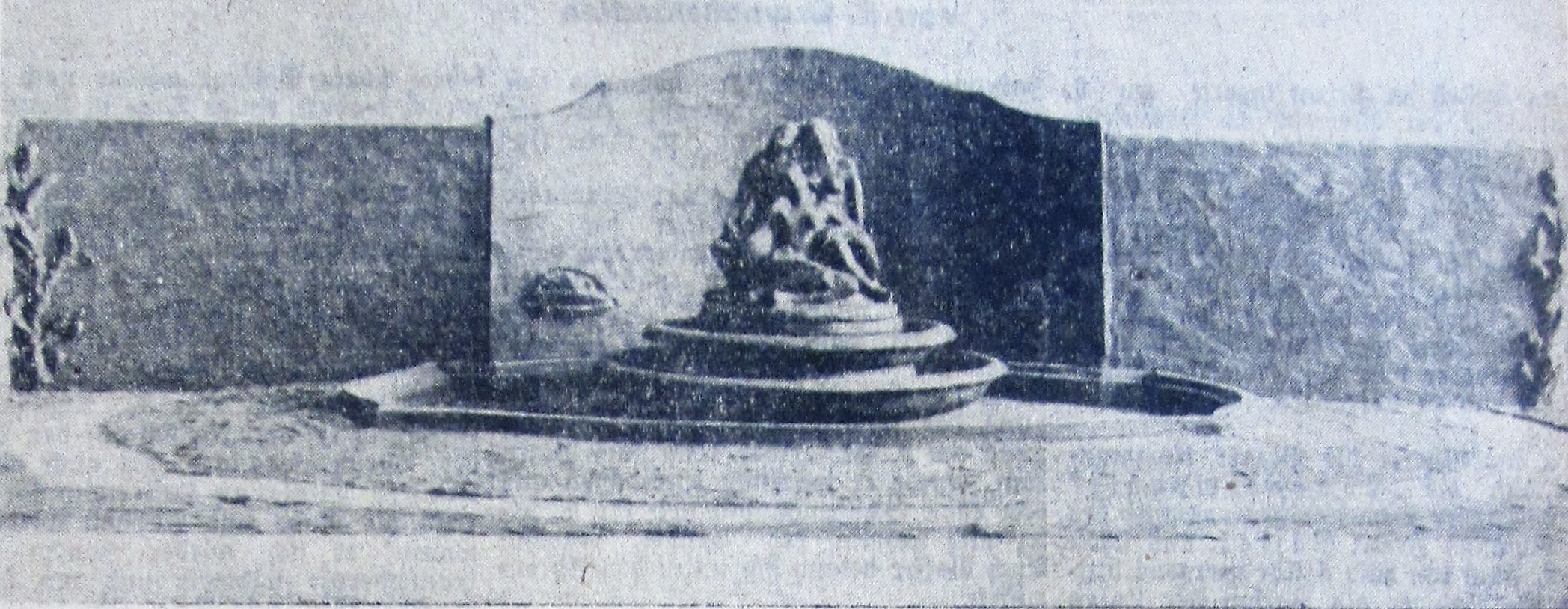 Modell (1944) für den geplanten "Monumental-Brunnen im Park am Rennweg in Innsbruck".